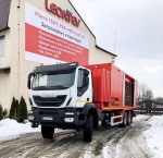 Iveco 380 6x6 — a unit for water filtering and heating. Route Germany-Ukraine